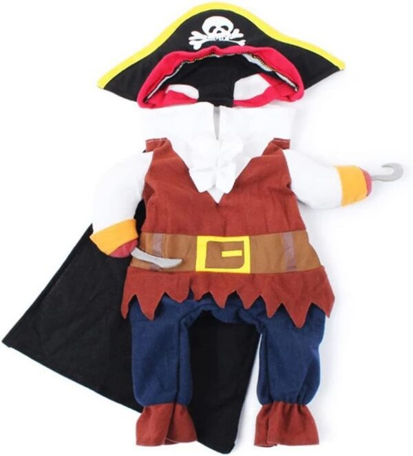 Meihejia Cat Pirate Costumes - Super Cute Pet Pirate Costume for Small Dogs & Cats (Small) - Image 6