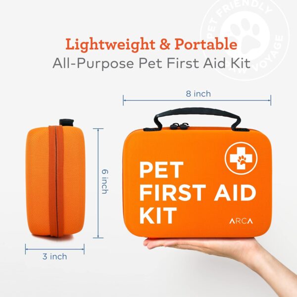 ARCA PET First Aid Kit 3 Piece Set - Each for Home, Car & Travel. Dog First Aid Kit with Thermometer, Tick Remover Kit & Many More - Image 5