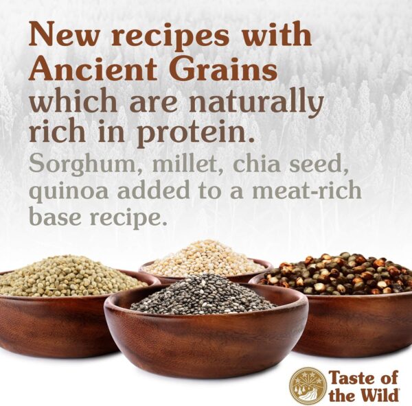 Taste of the Wild with Ancient Grains, Ancient Prairie Canine Recipe with Roasted Bison and Venison Dry Dog Food, Made with High Protein from Real Meat and Guaranteed Nutrients and Probiotics 5lb - Image 6