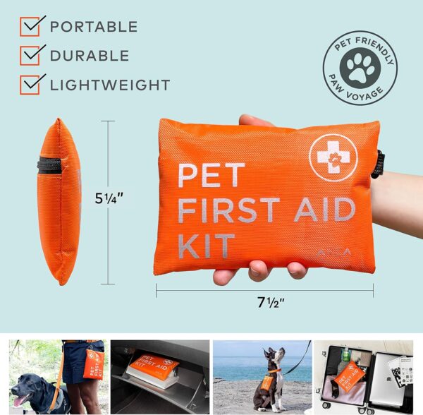 ARCA PET First Aid Kit 3 Piece Set - Each for Home, Car & Travel. Dog First Aid Kit with Thermometer, Tick Remover Kit & Many More - Image 6