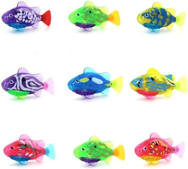 Galyacht 1PS Green Interactive Swimming Electric Fish Toy for Indoor Cats Play for Cat with LED Light, Cat Enrichment Electronic Cat Stuff Kitty Exercise Toys Catnip Toys - Image 2