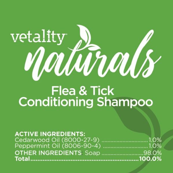 Vetality Naturals Flea & Tick Conditioning Shampoo for Dogs, 8 fl. oz. - Image 5