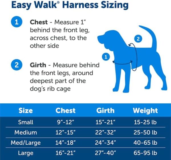 PetSafe Easy Walk Deluxe Steel Dog Harness, Large - Image 5