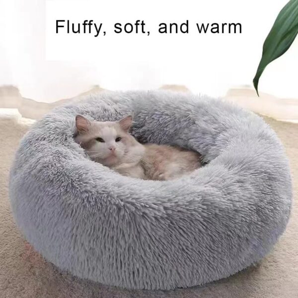 Cat Beds for Indoor Cats, 20 Inch Dog Bed for Small Melium Large Dogs, Washable-Round Pet Bed for Puppy and Kitten with Slip-Resistant Bottom - Image 8